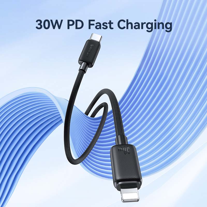 USAMS US-SJ702 3m Type-C to Lightning 30W Fast Charging Cable 480Mbps Data Cable USAMS US-SJ702 3m Type-C to Lightning 30W Fast Charging Cable 480Mbps Data Cable